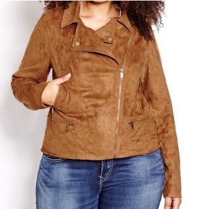 Love & Legend Faux Suede Motorcycle Jacket- NWOT